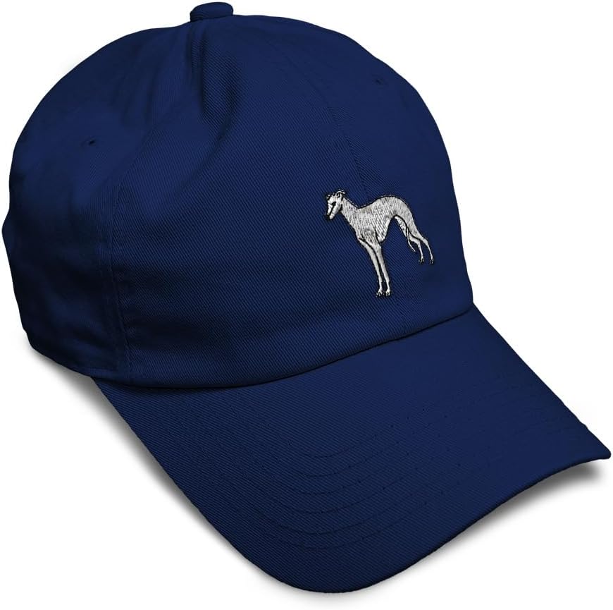 Soft Baseball Hat Embroidered Greyhound Dog Racing Courser Men & Ladies Cap Cotton