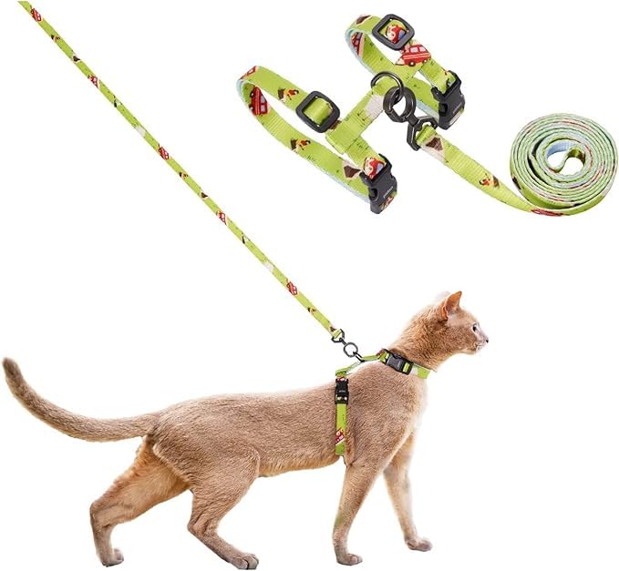 BUSHIKO Cat Harness and Leash Set, Cats Escape Proof - Adjustable Kitten Harness for Large Small Cats, Lightweight Soft Walking Travel Petsafe Harness（Yellow ） (B0CNYP3F3C) Amazon Price History, Amazon Price Tracker