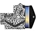 caseen ViVi Wallet Clutch Purse Case (Leopard/Black) for Apple iPhone 7 / 8 Plus / 10, Samsung Galaxy S7 Edge / S8 Plus / Note 8, Google Pixel 2 / Pixel 2 LX, LG G6 & more - Large Size