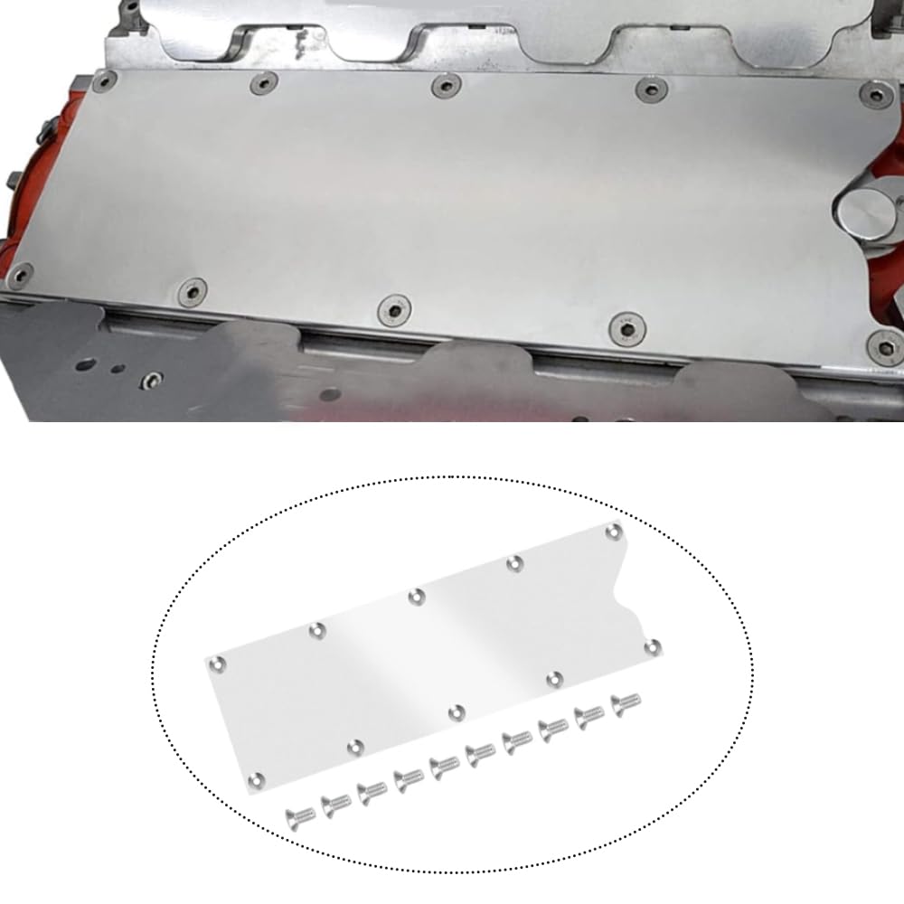 Vacuum Manifold Kit, Valley Pan Cover Plate, Compatible with LSX LS1 LM7 LR4 LQ4 LS6 L59 LQ9 LM4 L33, 1 Set (Silvery)