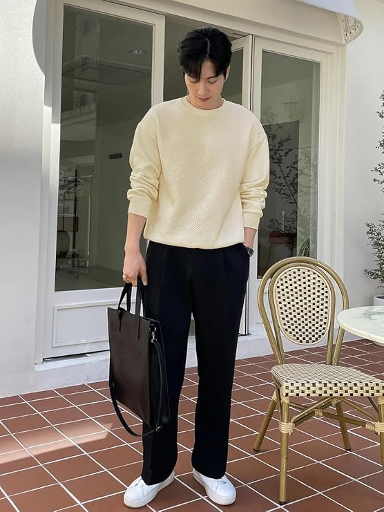 Image of GRECIILOOKS Men's Polycotton Regular Fit Solid Plain Casual T Shirt Stylish | Oversized Fit Full Sleeve T Shirt (Available in Plus Size)
