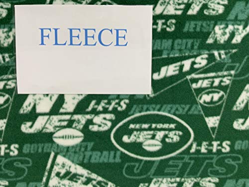 Premium 60-Inch Wide NY Jets Retro Fleece Fabric – 100% Polyester Softness for Ultimate Comfort