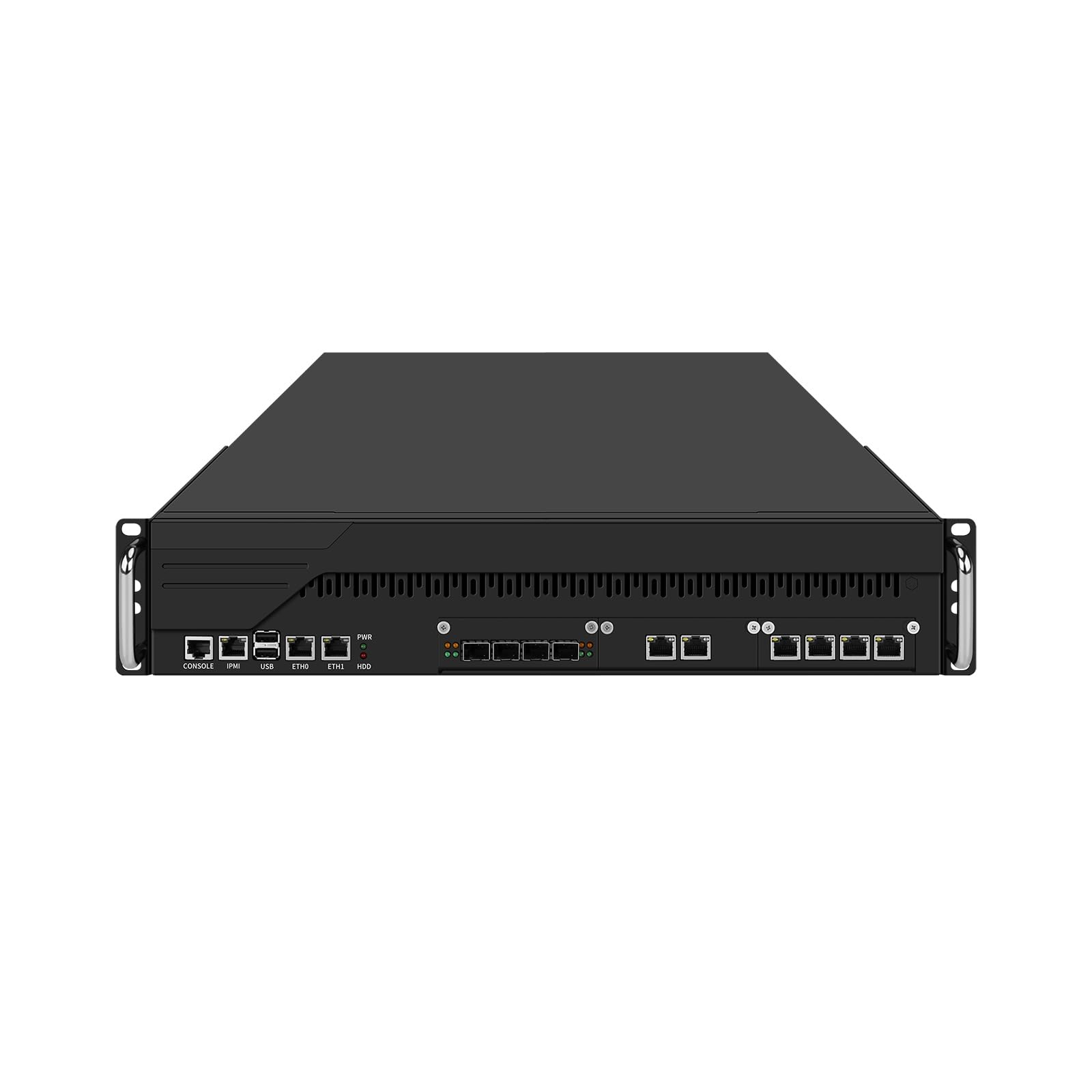 2U Firewall Appliance XEON Server with IPMI, Dual Hot Swappable Power, PFSense, Mikrotik, OPNsense, VPN, 2 x E5 2699 V4, RJ70, C612, 8 x LAN, 4 x SFP+ 10GbE, 128G RAM, 256G SSD