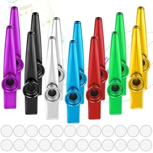 Lderfiv 14 Stück Kazoos Musikinstrumente KZD001