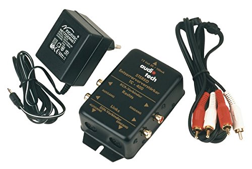 GHP Profitec TC 400 Entzerrer Vorverstaerker mit 5 Pol Din Eingang u Cinch Buchsen Fuer die Verbindung von Magnettonabn. zB mit PC