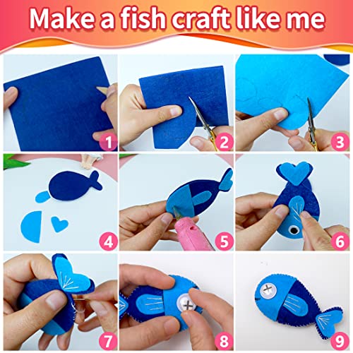 IOOLEEM Multi-Colored Felt Sheets, Self-Adhesive Felt Sheets, 30pcs 7\"x11.3\"(Close to A4 Size - 18x28.5 cm, Pre-Cut Felt Sheets for Crafts,Craft Felt Fabric Sheets.