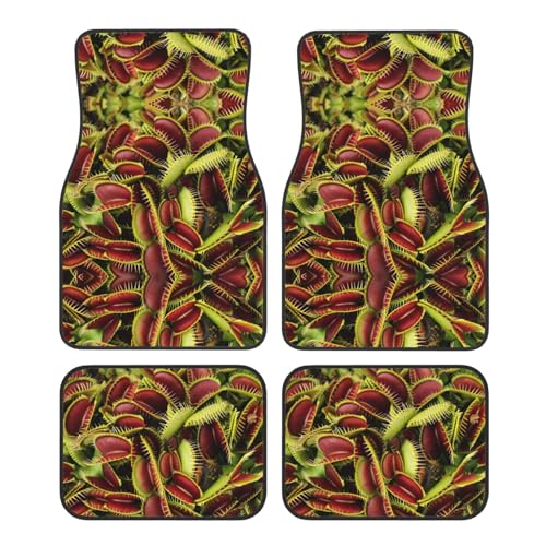 Tapis de voiture universels à motif plantes carnivores pour camion berline et SUV