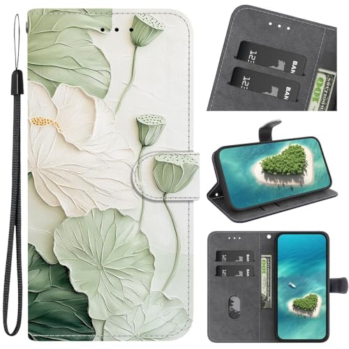 Housse Galaxy S25 Plus lotus en cuir pour vos déplacements