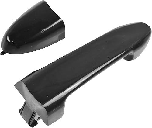 Miniatura 809 de TRQ Manija de puerta exterior delantera izquierda plateada para el lado del conductor compatible con Nissan 370Z 2009-2017