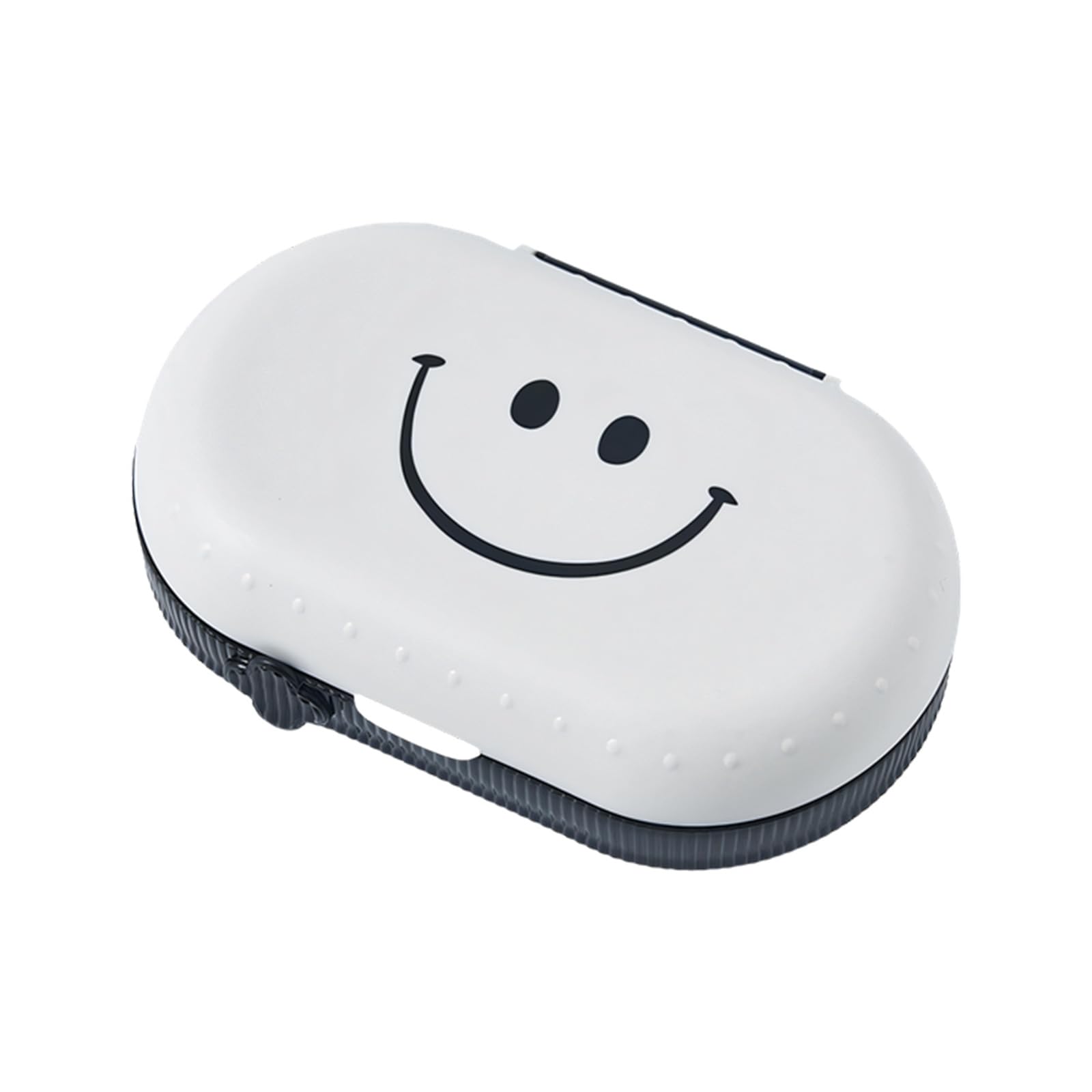 WAGHAVEN Portable Retainer Case Compact Denture Soaking Container with Ventilation Holes for Invisible Brace Storage Invisible Aligner Container