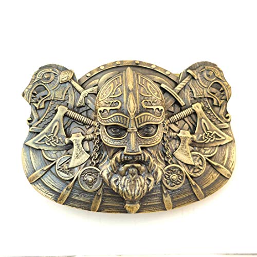 Belt buckle Viking, Handmade Scandinavian warrior military solid brass belt buckle buckle