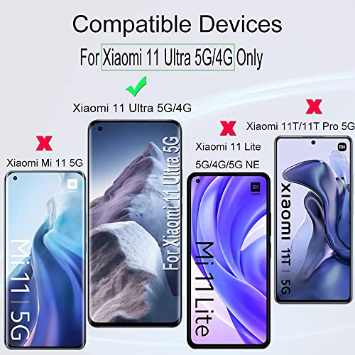 Image of Ibywind 2 Pack Screen Protector For Xiaomi 11 Ultra,Flexible TPU Film,With 1Pc Camera Lens Protector,1Pc Back Film[Bubble Free][Easy Installation][HD Clear][Self-Healing]