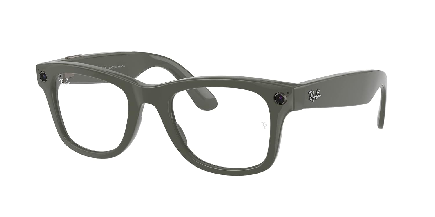 Ray-Ban Unisex Sunglasses Black Frame Clear Lenses 50MM