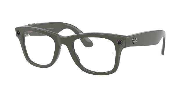 Ray-Ban Unisex Sunglasses Black Frame Clear Lenses 50MM