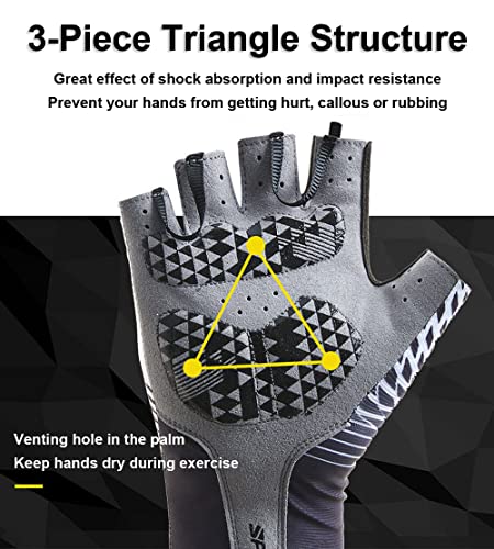 SUJAYU Cycling Gloves - Half Finger MTB Gloves for Men Cycling Mountain Bike Accessories