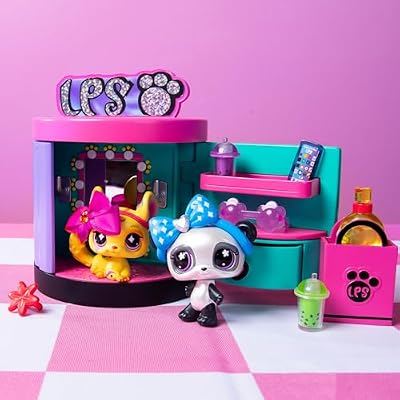 Littlest Pet Shop -Spin & Style Boutique - Series 4 - Gen 7 Authentic LPS Bobble Head Toy Figure, Collectible Toy Animal, Ages 4+
