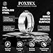 Poxtex Mens Rings Wedding Band, Stainless Steel Non Tarnish Cool Anillos Para Hombre Simple Brushed Band Rings for Men Size 12
