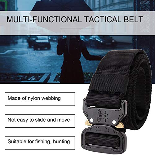 itchoate Cinto tático masculino Cinto militar ajustável Cinto largo de nylon Cinto de treinamento mu