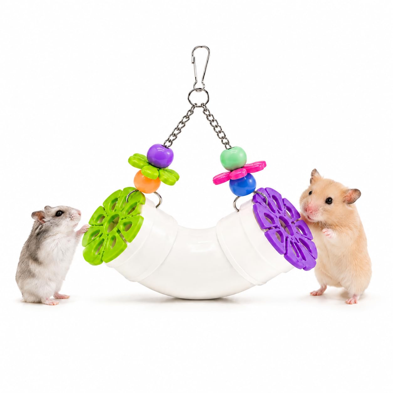 GZGRYTRC Rat Cage Accessories Set, Multi-Purpose Rat Foraging Supplies, Hanging Rat Hanging Feeder Tool, Cage Enrichment Accessory for Rodent Foraging & Stress Relief