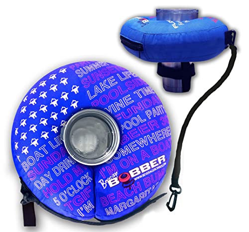 Human Bobber Inflatable Floating Drink Holder For Pool - Drink Float Bar Floaties For Adults To Hold Beer Can, Cup Or Wine Bottle In Hot Tub, Swimming Pool, Lake Or Boat - Blue Large #TOP9
