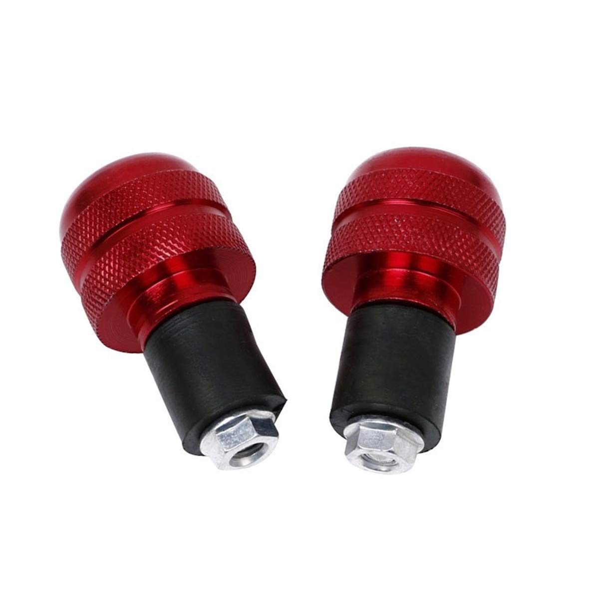 Heart Horse 2pcs 22mm (7/8) Motorcycle Handlebar End Cap Anti Vibration Handle Bar End Plug Grip Ends Caps CNC Aluminum Motorcycle Handlebar Cap for Motorcycle Scooter Bike Stree Bike Pit Bike