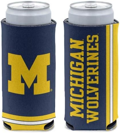 WinCraft NCAA Michigan Wolverines Glacière à canettes mince, couleurs de l'équip