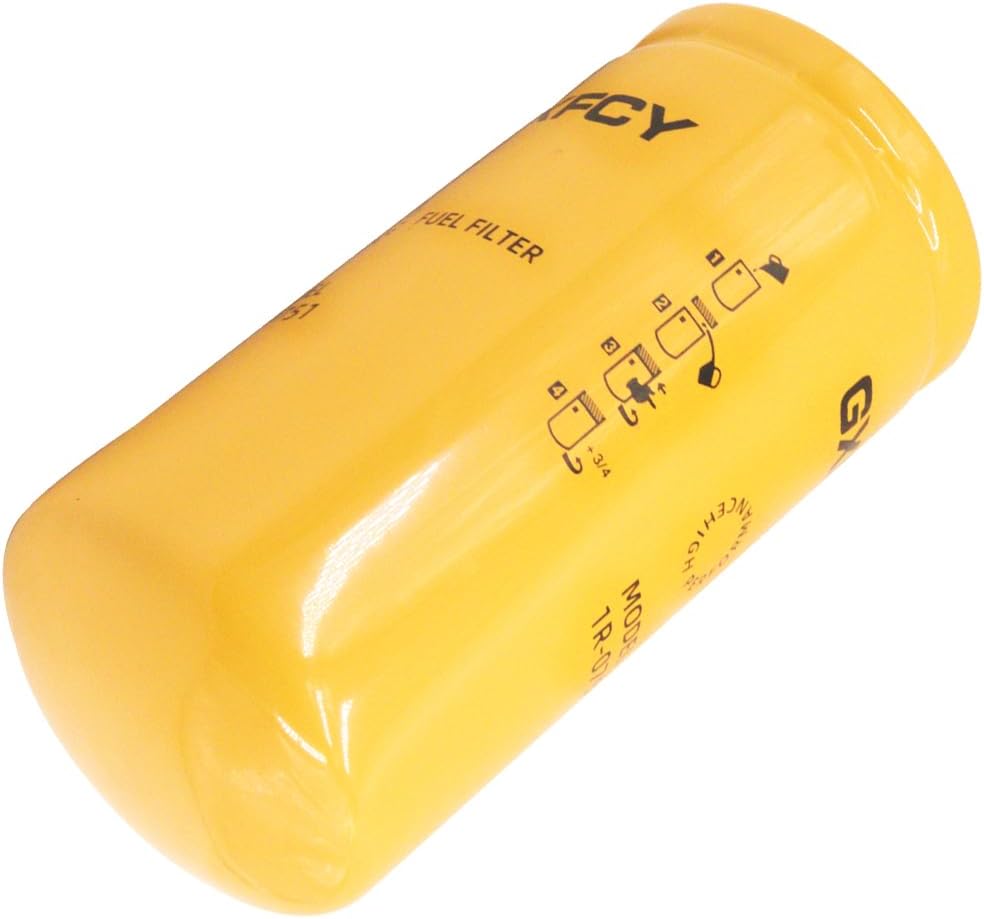 1R-0751 Fuel Filter Replace BF7632 FF5324 1R0759 BF7634 FF5321 3222310756 FF5515 P551315 H178WK Compatible with Caterpillar C7 C9 3126B 3126E C-9 3114 3116 3126 Diesel Engine(Pack of 3)