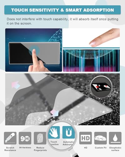 Image of CDEFG for 2026 Honda Pilot Screen Protector 12.3-Inch Tempered Glass, for 2026 Honda Pilot Accessories, 9H Glass Screen Cover HD Anti Fingerprints