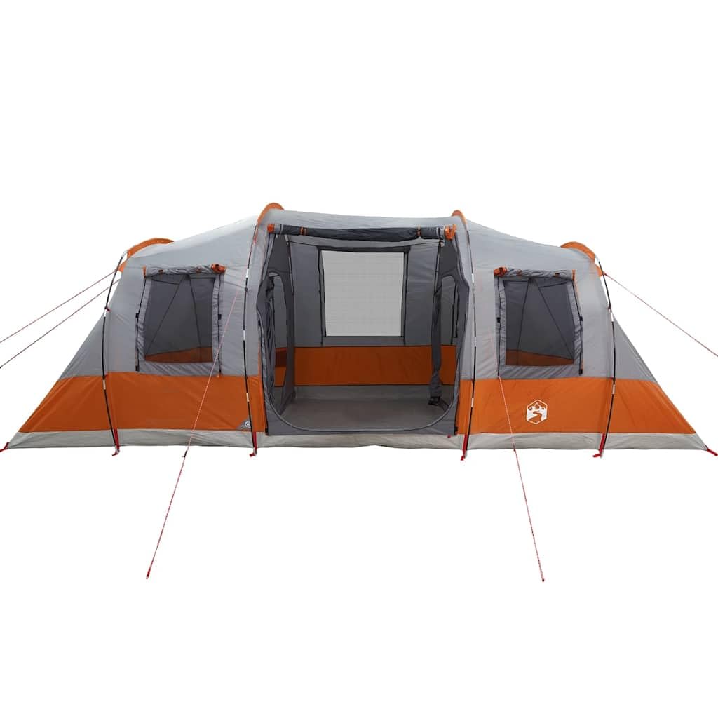 Tenda a tunnel per 4 persone con due cabine letto in design impermeabile verde per avventure in campeggio