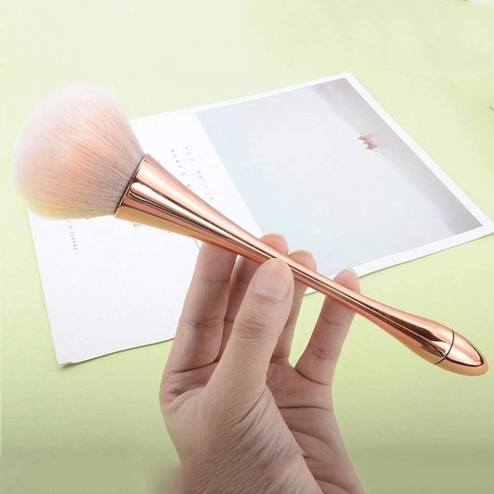 Maquillaje Cepillo Cara mejilla Contorno Blusher Nariz fundación Suelta Potencia cosmética Maquillaje Pinceles Herramienta Polvo Rubor Pincel (Color : B)