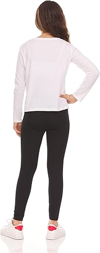 Miniatura 6 de Leggings para niñas pequeñas y grandes, pantalones elásticos de algodón negro y elastano, ropa de baile para niños, mallas de yoga y ballet, paquete
