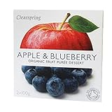 Organic Clearspring  Apple & Blueberry Puree - Org  12 x 2X100G
