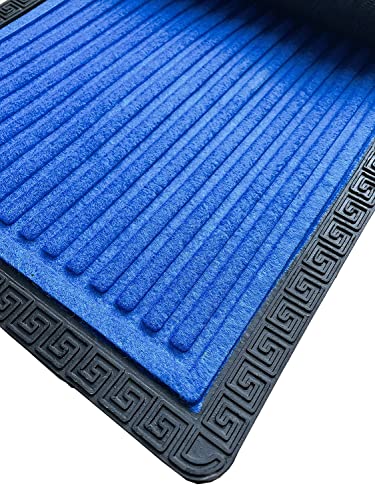 Amazelo Cart Polypropylene Anti Slip Floor Door Mat in Home Kitchen Office Entrance Mats( 60x40 cm) (Blue)