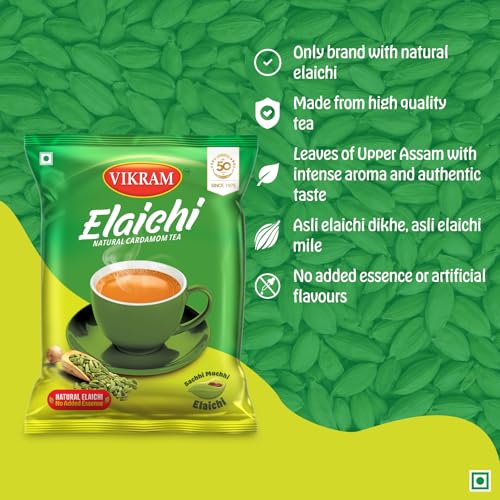 Image of VIKRAM Tea Combo | Elaichi Tea 250g & Masala Chai 250g