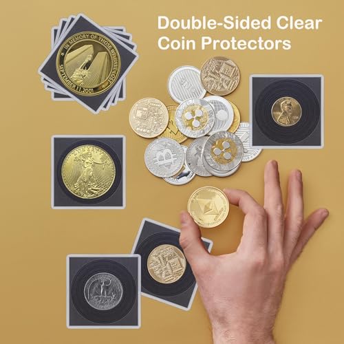 Cápsulas de monedas Morgan Silver Dollar transparentes con protectores de esponja 6