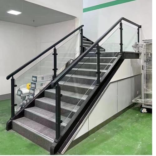 304 Stainless Steel Glass Railing Posts, 39.4" Mid Post for Deck & Stair Systems, Durable Glass Fence Panels, Modern Outdoor Railing Solution, Perfect for Home & Commercial Use