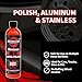 Renegade Products Red Liquid Metal Polish - Metal Polish & Car Scratch Removal, for Use on Chrome, Stainless Steel, & Aluminum, Cleaner & Polish for Cars, Trucks, Bikes