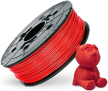 XYZPrinting ABS 3D Printer Filament, NFC, Dimensional Accuracy +/- 0.02 mm, 600g Spool, 1.75 mm, RED