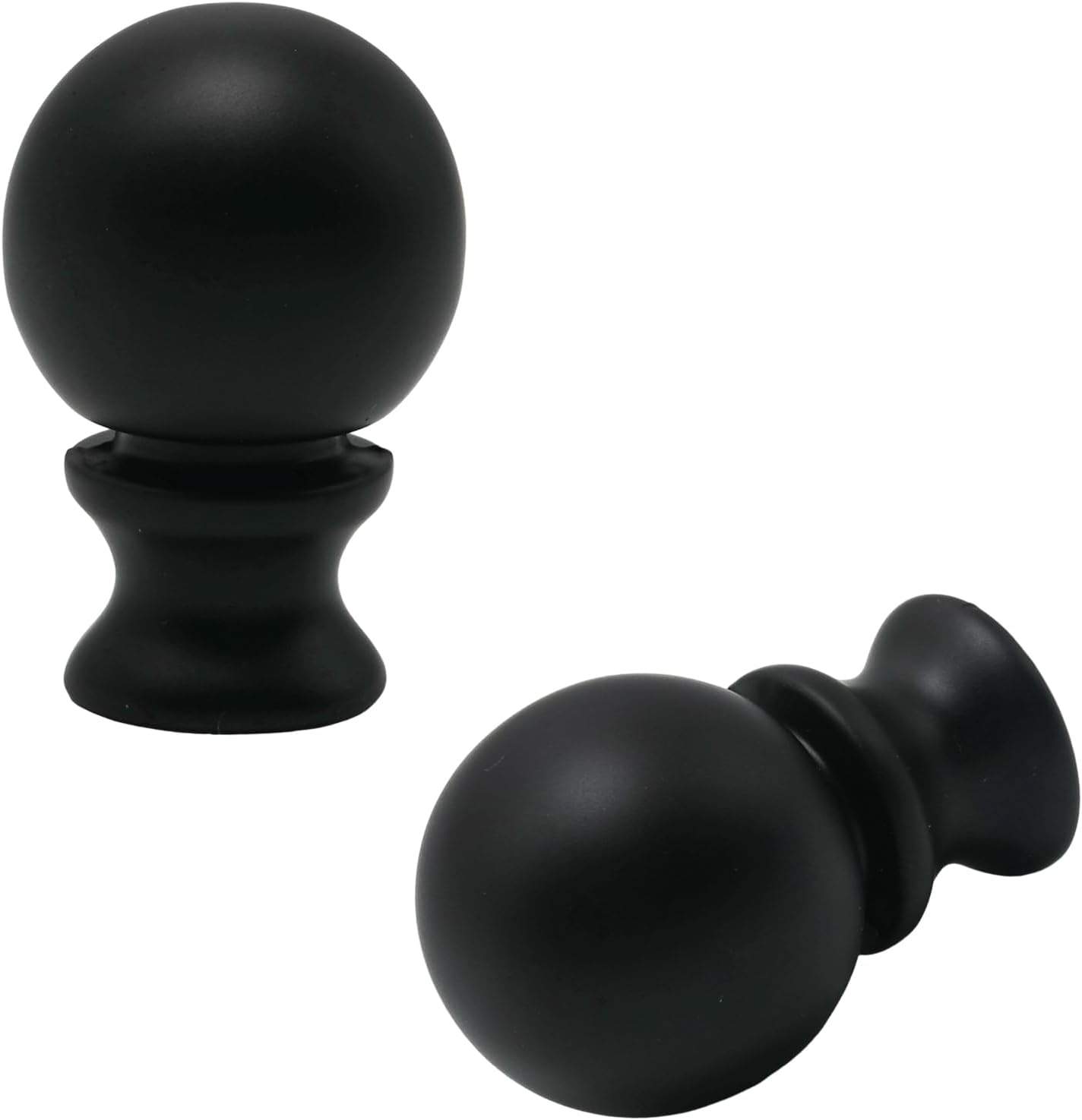 2pcs 1.5inch Decorative Lamp Finials,Durable Ball Knobs Shade Finials,Elegant Lamp Topper Knobs for Table Lamps/Floor Lamps(White)