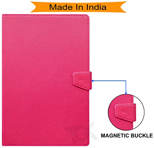 Image of TGK Executive Adjustable Stand Leather Flip Case Cover for Samsung Galaxy Tab A8 10.5 inch (Executive Pink)