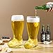 MyGift Das Boot Glasses Set of 2, Beer Glasses Giant 2 Liter, Oversized German Style Stein for Oktoberfest, Themed Parties, & Holiday Décor