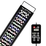 Advanced 7-Row LED Aquarium Light, Easy Setup Controller, Auto On Off Full Spectrum Fish Tank Light, 24/7 Lighting Cycle, 8 Colors, 10 Level Dimming, 62W for 48"-54" Freshwater Planted Tank