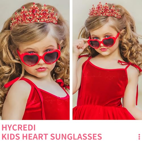 Kids Heart Girls Sunglasses, Fashion Lovely Polarized De Sol Gafas Rave Party Beach Shades Age 3-122