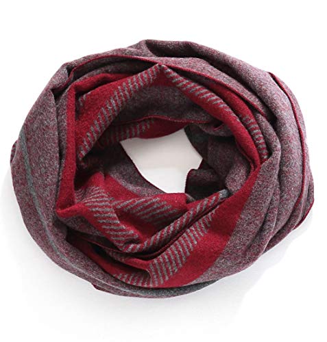Fullron Men Winter Red Scarf - Cashmere Feel Cold Weather Scarves #TOP3