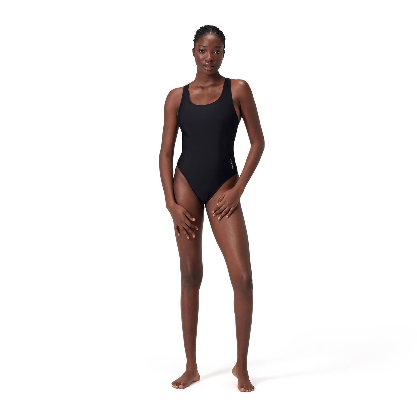 Speedo Solid Scoop Mesh 1 Piece Swimsuit Maillot de Bain Femme