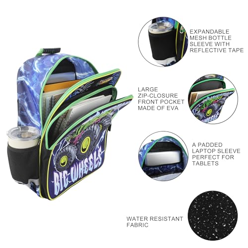 Hot Wheels Big Actions Big Wheels Monster Truck 16" Backpack3