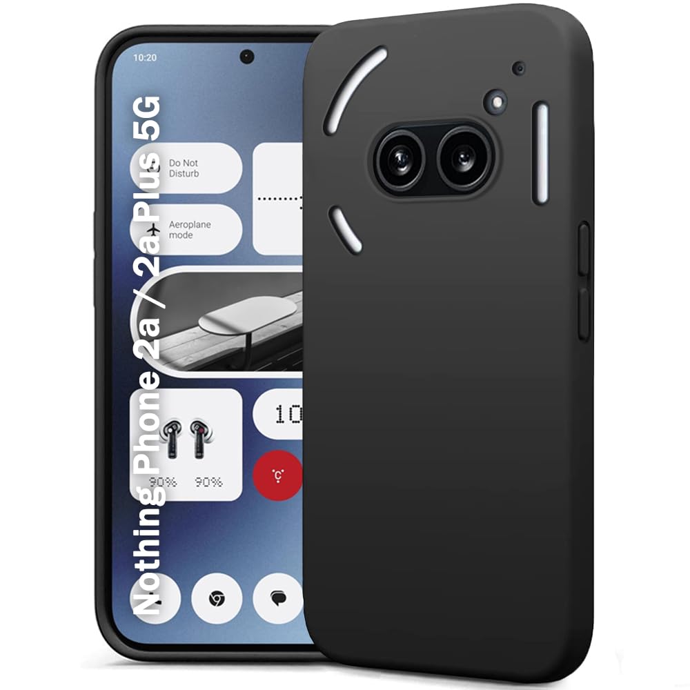 TheGiftKart Liquid Silicone Back Cover Case for Nothing Phone 2a / 2a Plus 5G | Soft Micro-Fibre Lining Inside | Camera Protection Bump | Shockproof Back Case for Nothing Phone 2a 5G (Silicone, Black) (B0CZ9M294C) Amazon Price History, Amazon Price Tracker