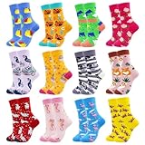 GLCMXMART Animal Socks Snail Chafer Beetle Peacock Raccoon Seahorse Zebra Flamingo Crab Gifts for Women Girl Ladies