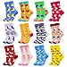 GLCMXMART Animal Socks Snail Chafer Beetle Peacock Raccoon Seahorse Zebra Flamingo Crab Gifts for Women Girl Ladies