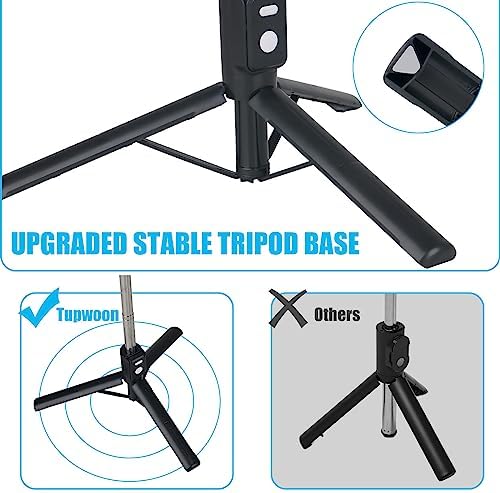YOKUPOTAC Selfie Stick Tripod, 110cm Portable Phone Tripod Stand with Detachable Wireless Remote, Mobile Phone Stand Travel Tripod for IPhone 14 Pro Max 13/12/11/Samsung/Smartphones